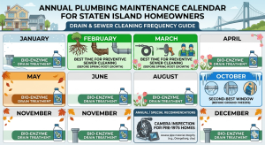 What Is the Difference Between Drain Cleaning and Sewer Cleaning in Staten Island? 10 Staten Island homeowner plumbing maintenance schedule- drain and sewer cleaning frequency guide